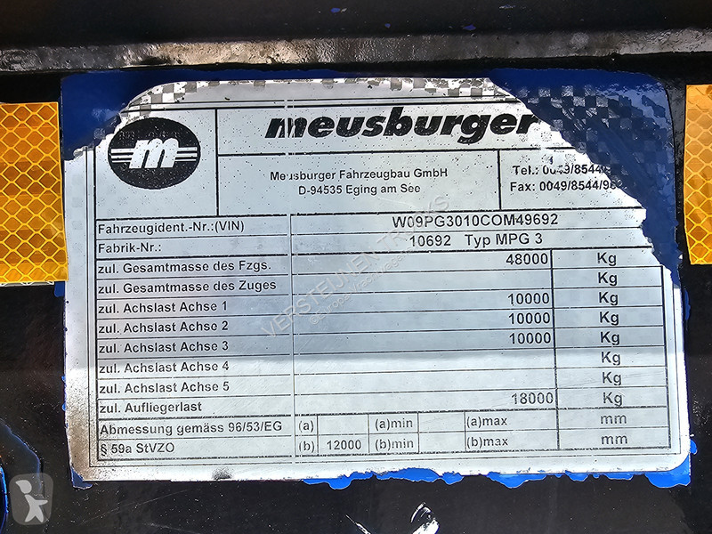 Semiremorca Meusburger MPG 3 / LOW BED /...