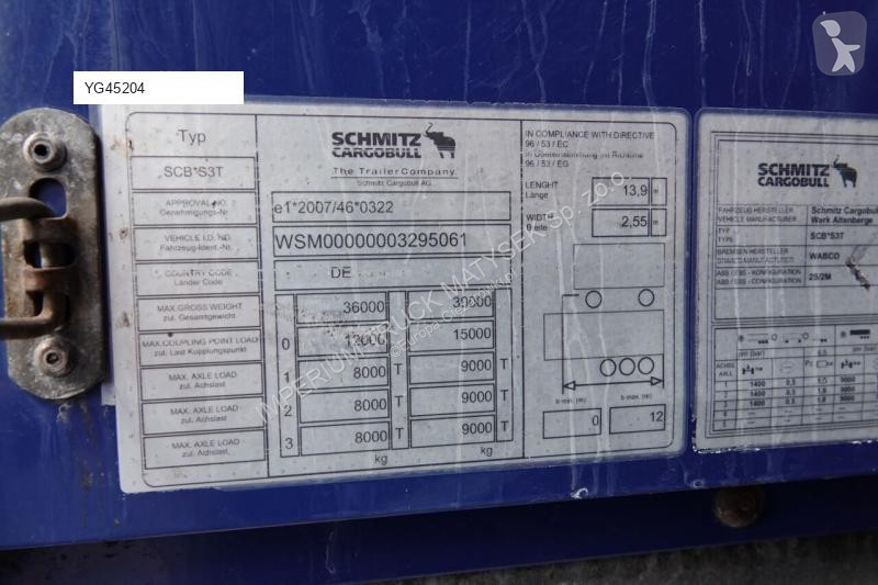 Oplegger Schmitz Cargobull FIRANKA / STANDARD /...