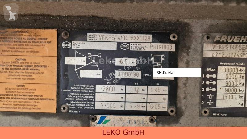 Semirimorchio Fruehauf FRIGO SEMI 39T