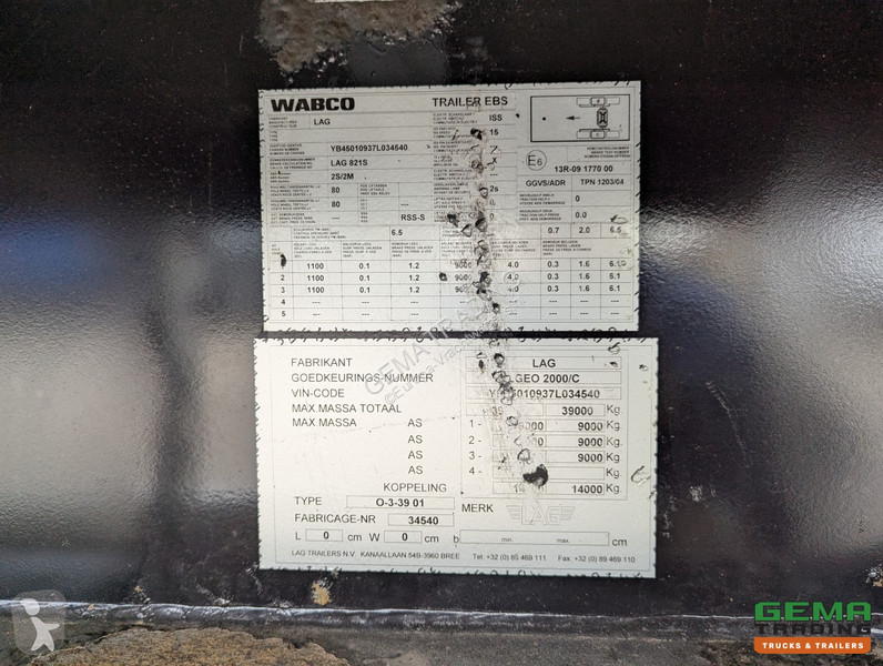 Semiremorca LAG O-3-39 01 3-Axle BPW - MEGA -...
