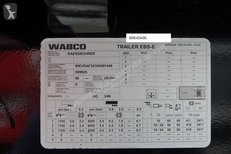 Semitrailer Kässbohrer FIRANKA / MEGA / DACH...