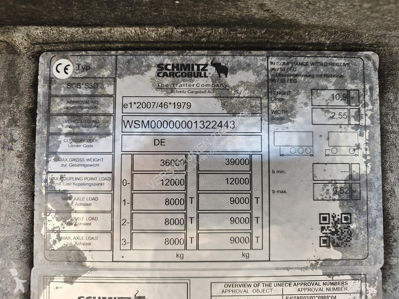 نصف مقطورة Schmitz Cargobull SCB*S3D / TIPPER /...