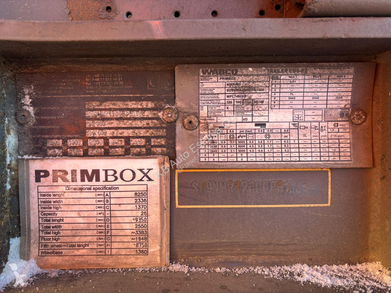 نصف مقطورة  NWR420 BOX L=8277 mm