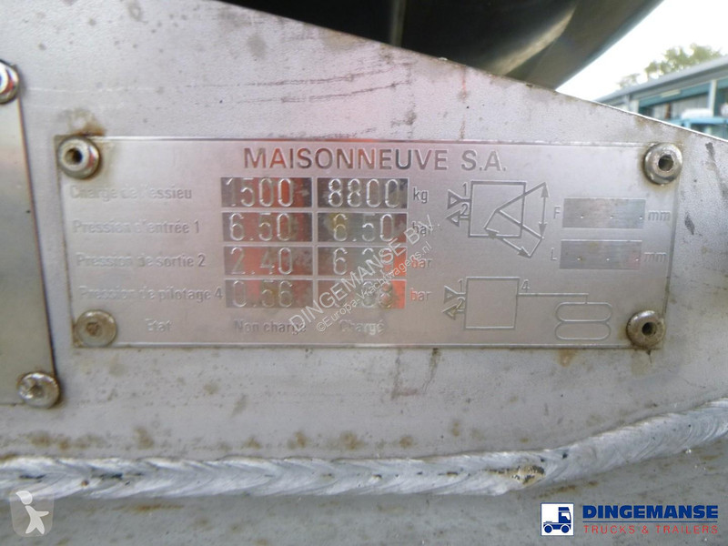 نصف مقطورة Maisonneuve Bitumen tank inox 34.8...