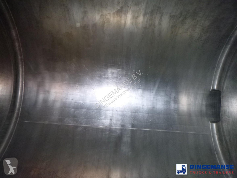 نصف مقطورة Burg Chemical tank inox L4BH 32.5 m3...