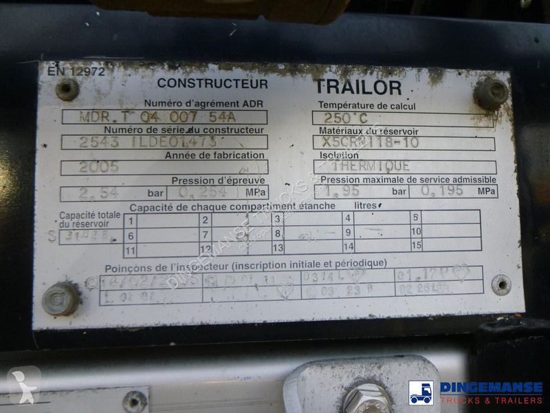نصف مقطورة Trailor Bitumen / heavy oil tank...