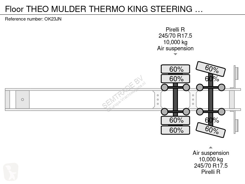 نصف مقطورة Floor THEO MULDER THERMO KING...