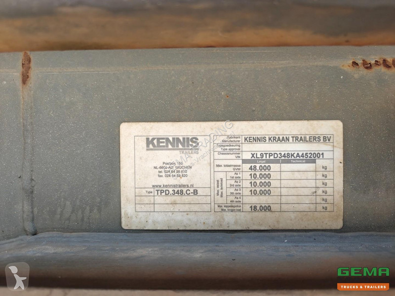 نصف مقطورة Kennis TPD.348.C-B 11.5m Open...