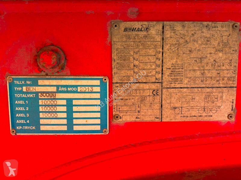 مقطورة Benalu Ben BOX L=7805 mm