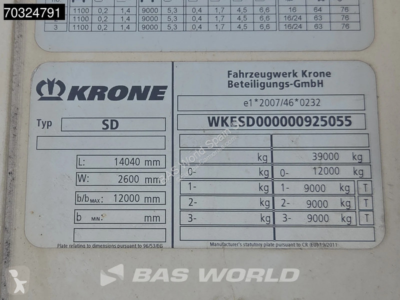 نصف مقطورة Krone Frigo Fridge Doppelstock