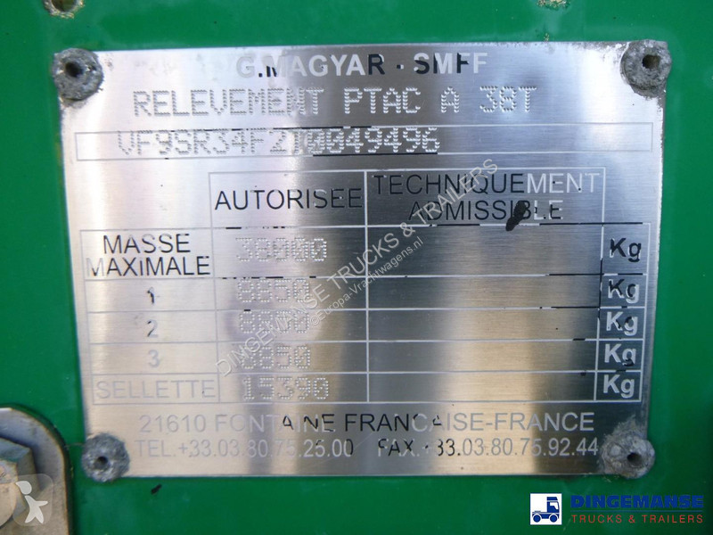 نصف مقطورة Magyar Bitumen tank inox 30 m3 / 1 comp