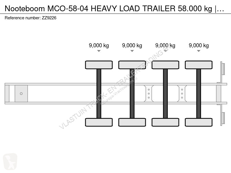 نصف مقطورة Nooteboom -58-04 HEAVY LOAD TRAILER...