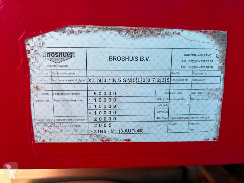 Semirremolque Broshuis 3AUD-44 EXTENDABLE /...