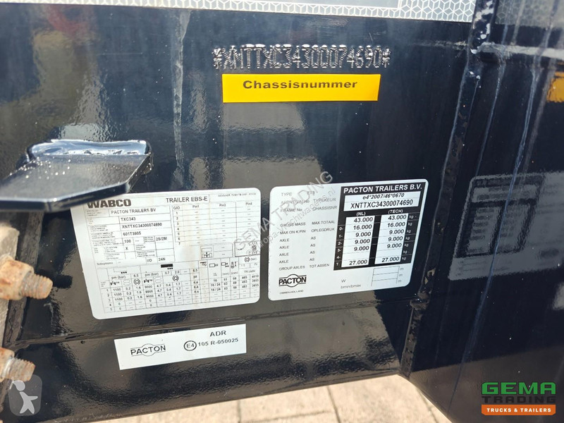 Полуприцеп Pacton TXC343 MULTI - ADR -...