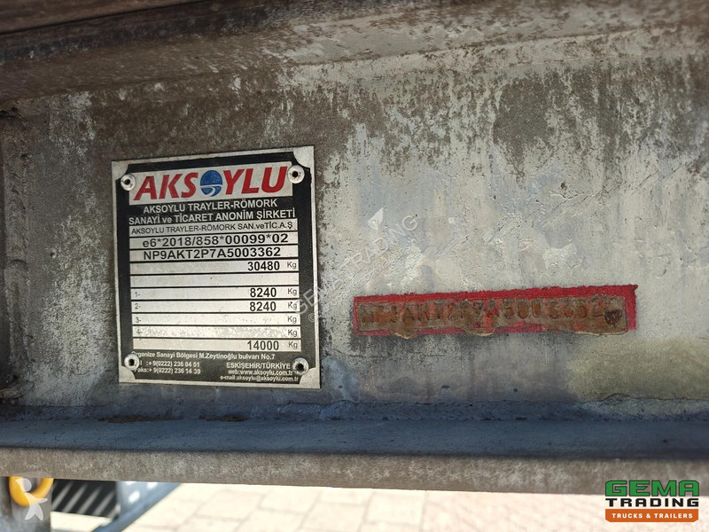 Semiremorca Aksoylu 2 AXLE SEMI TRAILER...