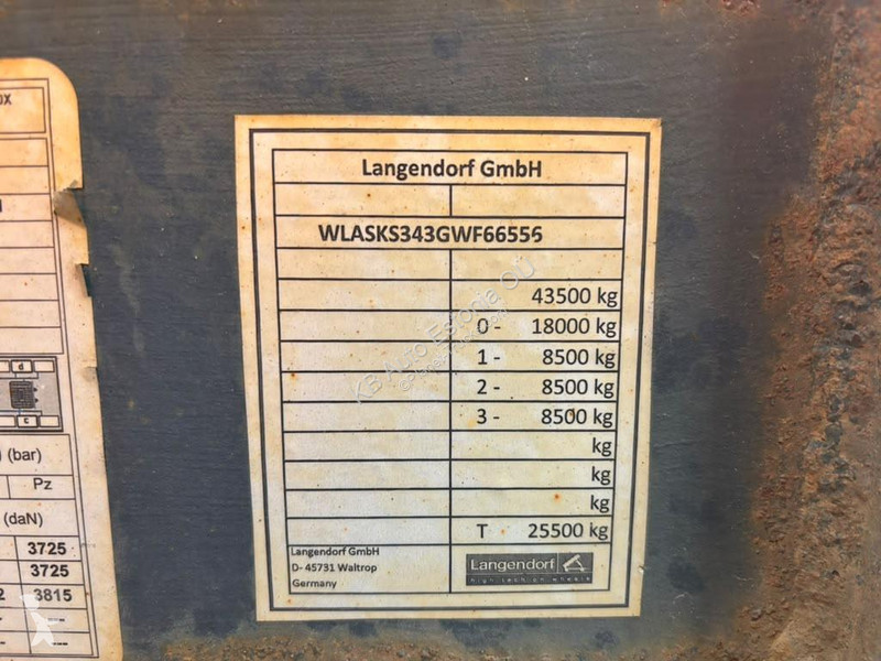 Návěs Langendorf SKS-HS BOX L=8193 mm