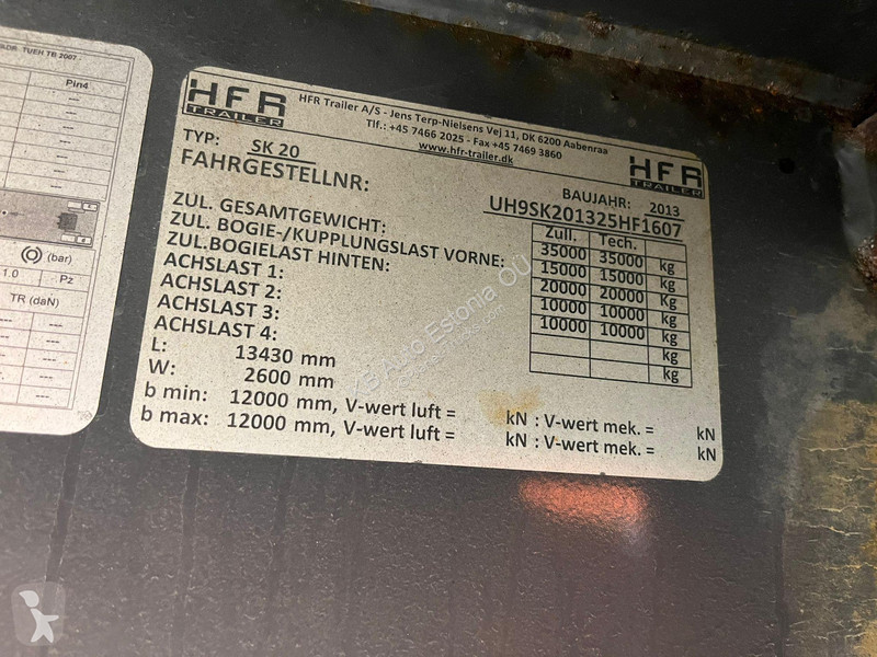 Semirimorchio HFR SK20 THERMOKING CT15 / BOX...