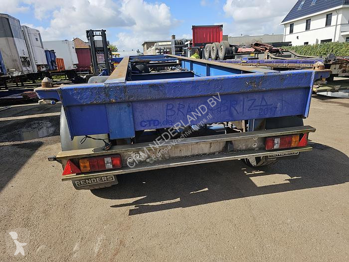 Semitrailer Renders 2 axle 20 ft container...