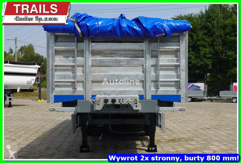 Semiremorca Mega 29 m³ / 12.600 m. 2 x side...