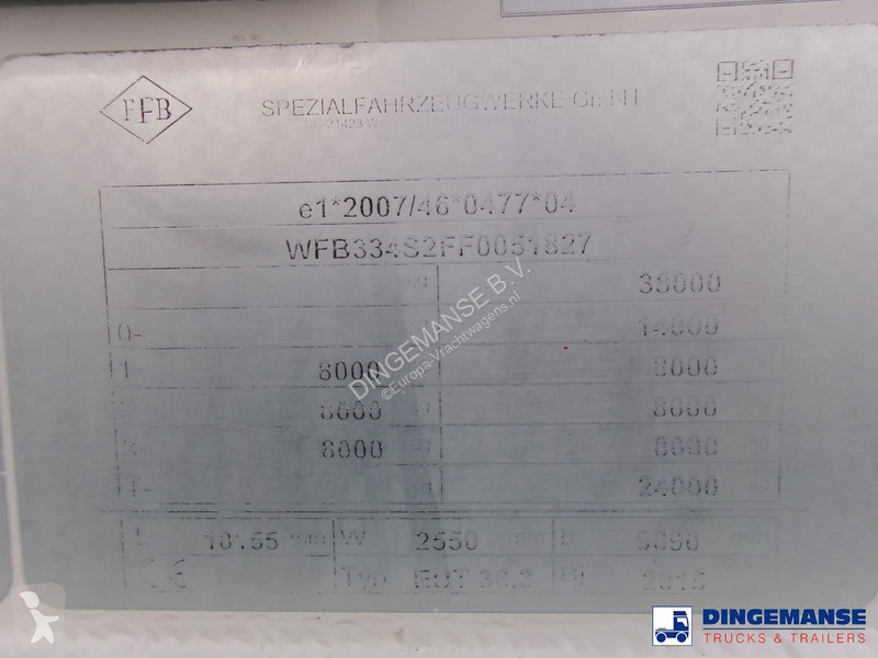 Semi reboque Feldbinder Powder tank alu 36 m3 /...