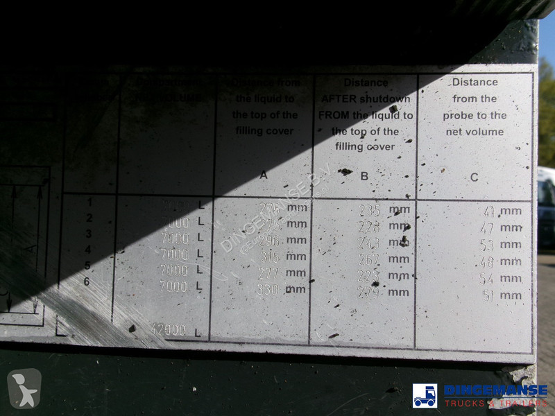 Semiremorca LAG Fuel tank alu 44.5 m3 / 6 comp...