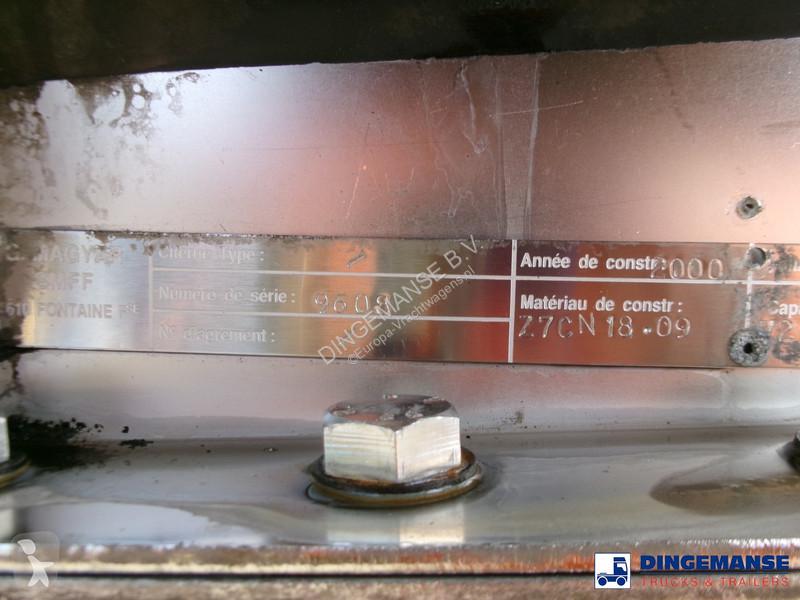 Semiremorca Magyar Heavy oil tank inox 37 m3 /...