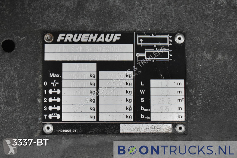 Sættevogn Fruehauf CITY BOX | TRIDEC STEERING *...