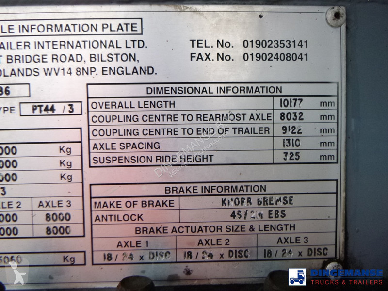 Semiremorca  Heavy oil tank alu 34.2 m3 / 1...