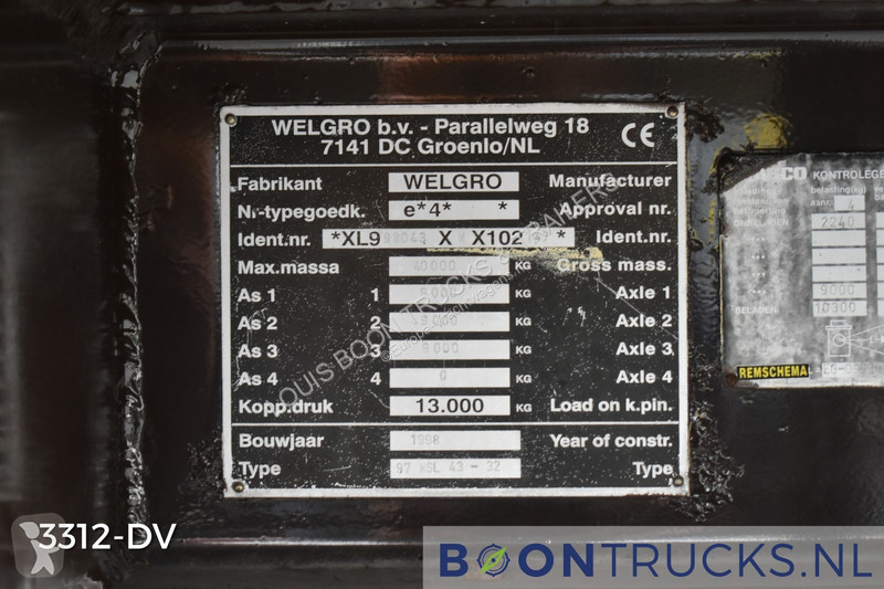Semiremorca Welgro 97 WSL 43 32 SILO | 53 M3 *...