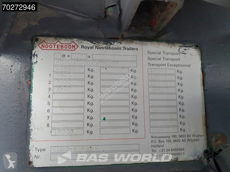 Semitrailer Nooteboom EURO-48-03 3x Lenkachse...