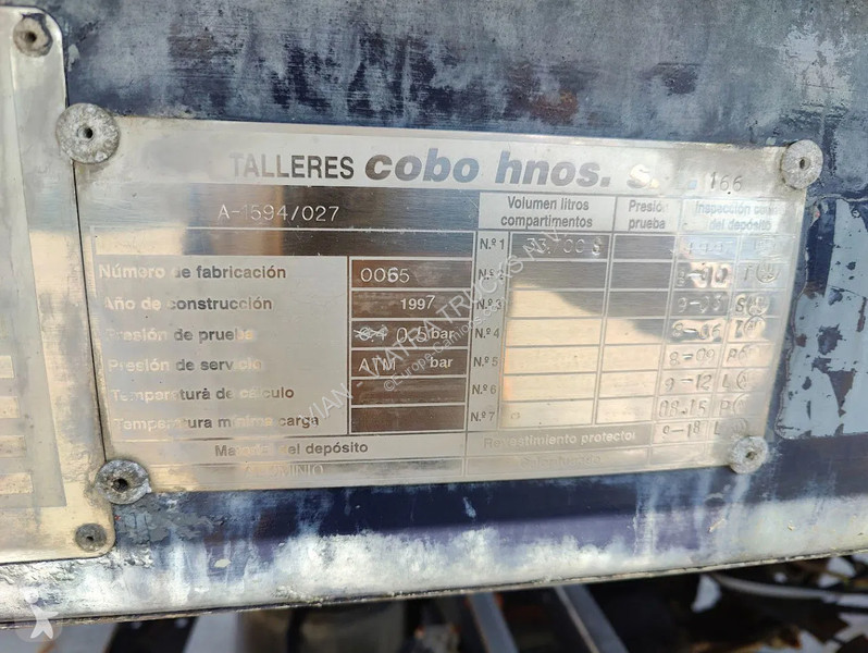 Oplegger Cobo SCA-32 Tanker / Citerne 33.700 L...