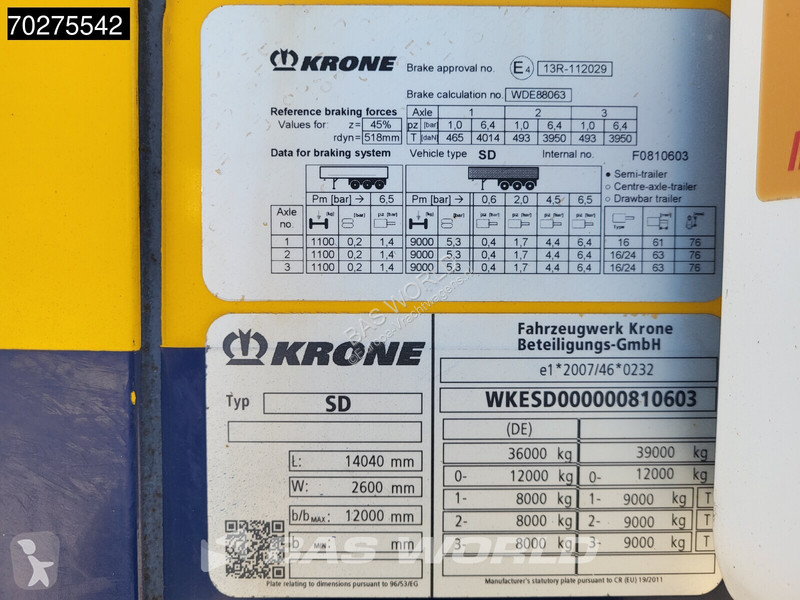 Semi reboque Krone Thermo King SLXi 300...