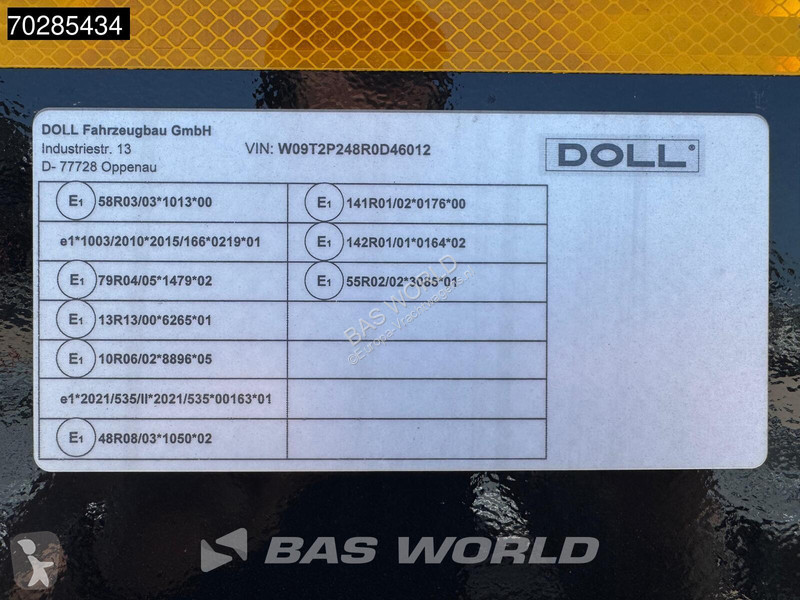 Semiremorca Doll T2P-S3FS21 2 axles NEW Pendle...