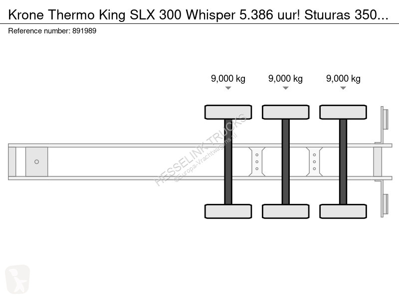 Semirimorchio Krone Thermo King SLX 300 Whisper...