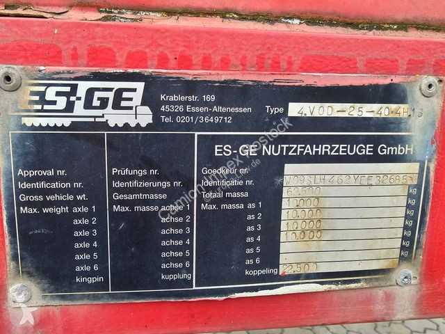 Oplegger ES-GE 4 Achs hyfr. zwangsgelenkte...