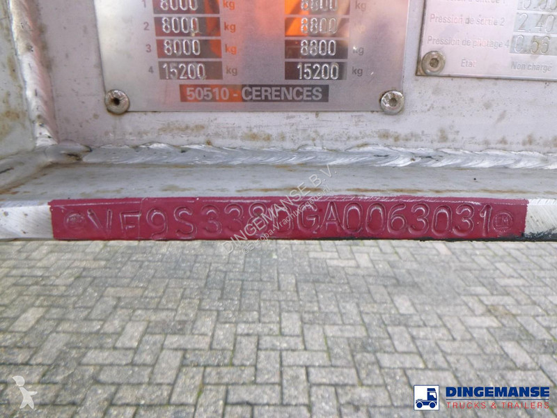 نصف مقطورة Maisonneuve Bitumen tank inox 34.8...