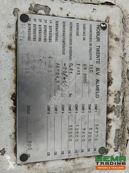 نصف مقطورة Burg BPO 13-30 Fuel Tank 50,500L - 5...