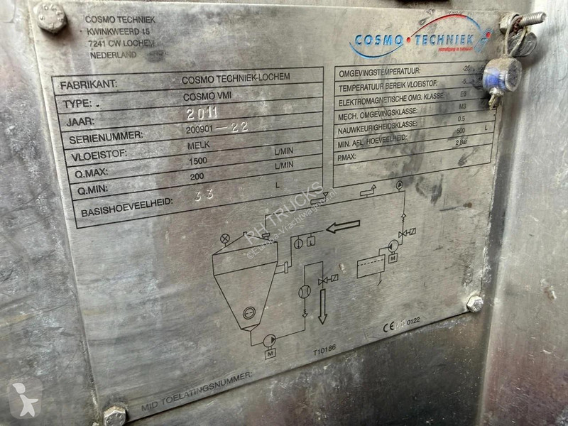 Oplegger Magyar S40EBT 3 AXLE MILKTANK