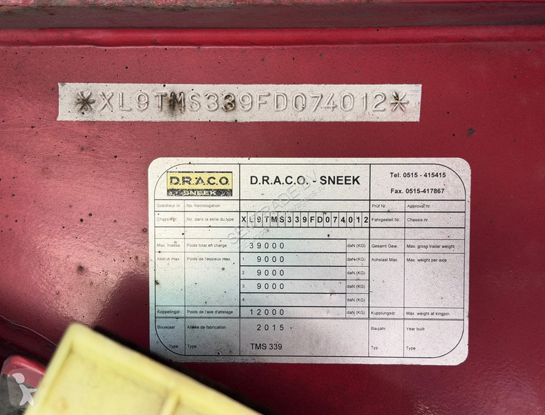 نصف مقطورة Draco TMS 339 LUCHTENBERG ISOLATED...