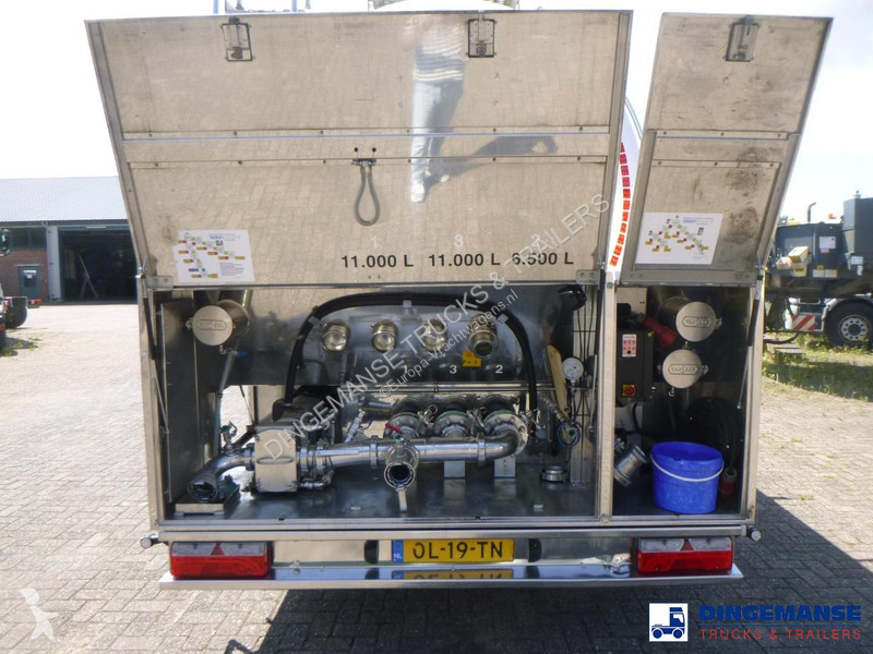 نصف مقطورة Van Hool Food tank inox 28.5 m3 / 3...