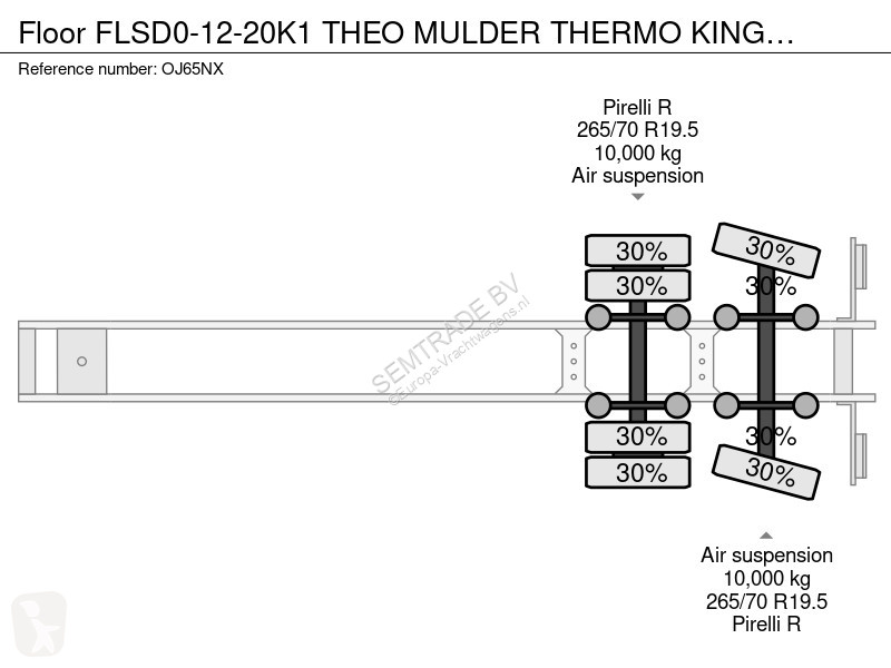 نصف مقطورة Floor FLSD0-12-20K1 THEO MULDER...