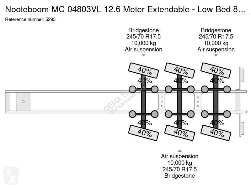 نصف مقطورة Nooteboom MC 04803VL 12.6 Meter...