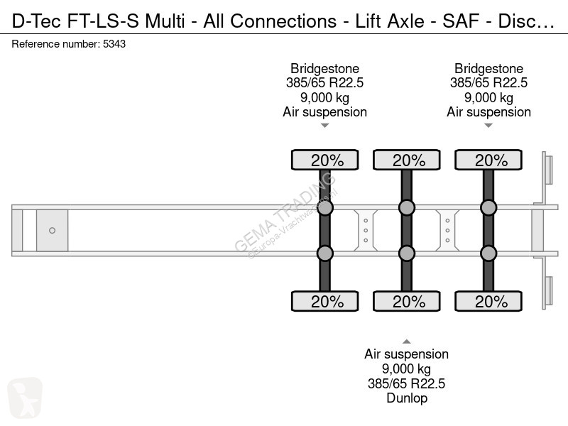 نصف مقطورة D-TEC FT-LS-S Multi - All...