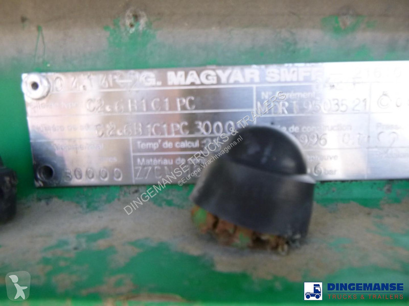 نصف مقطورة Magyar Bitumen tank inox 30 m3 / 1 comp