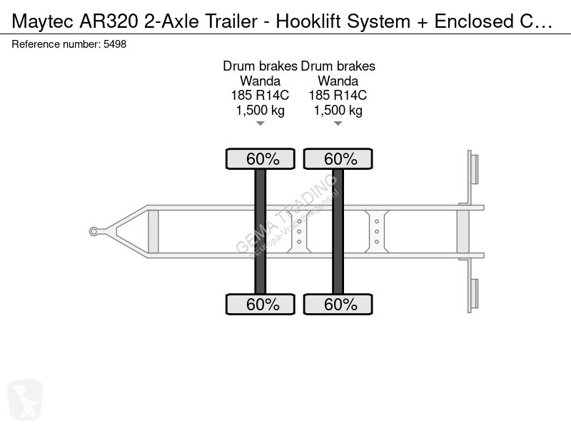 Полуприцеп  AR320 2-Axle Trailer - Hooklift...