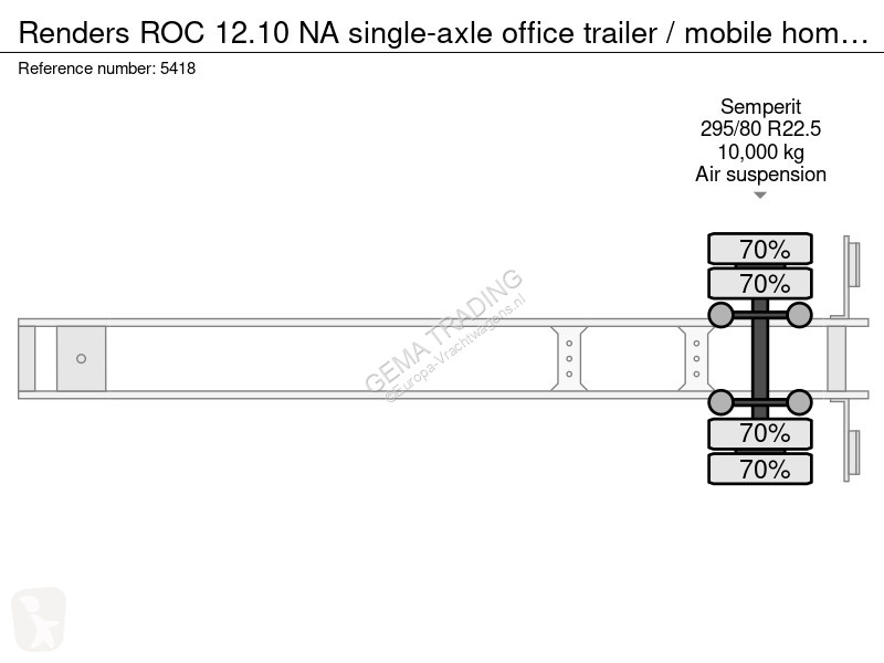 Полуприцеп Renders ROC 12.10 NA single-axle...
