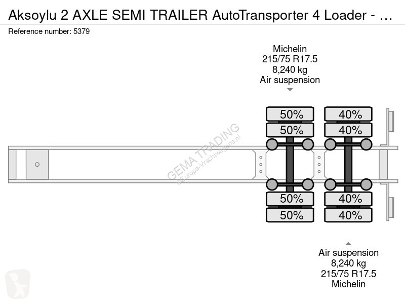 Semiremorca Aksoylu 2 AXLE SEMI TRAILER...