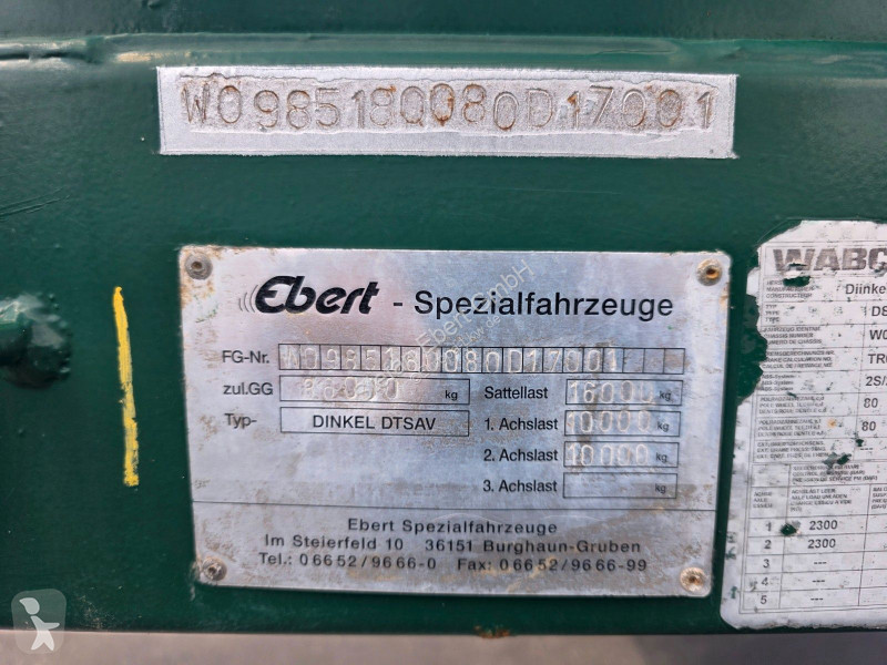 Semitrailer  EBERT TLS 36 ST...
