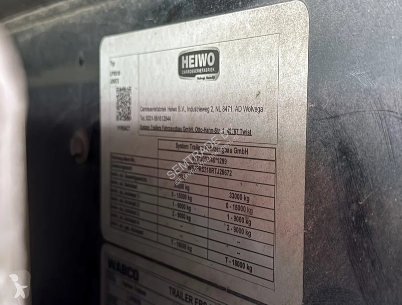 Semitrailer Heiwo N/A BLOEMEN VERKOOP KOELING...