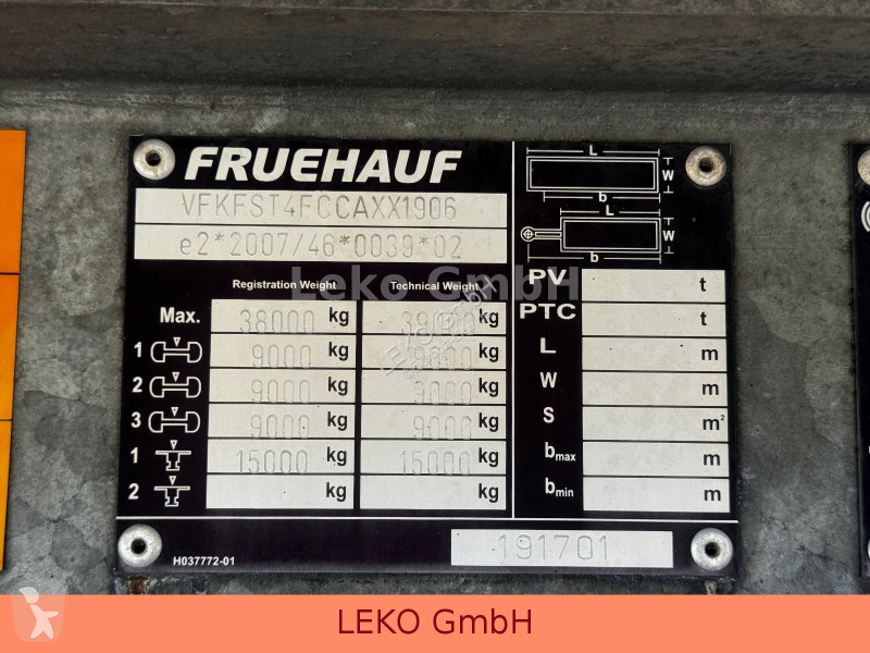 Semirimorchio Fruehauf Standort Budapest